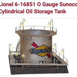 Cylindrical Oil Storage Tank - Gray